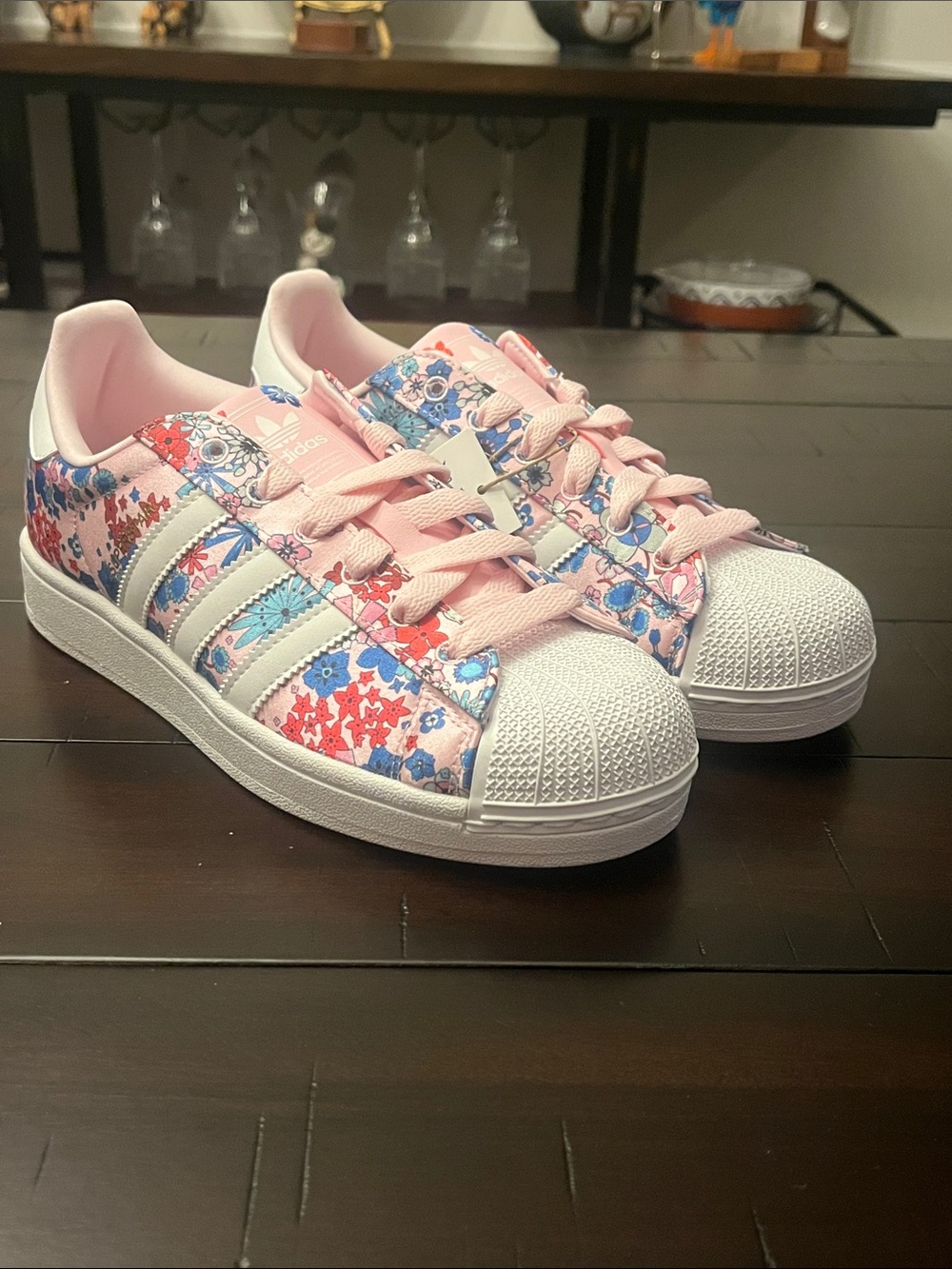 Adidas x Liberty Of London Superstar Shoes Sneakers JQ2005 new Youth Girls Sizes